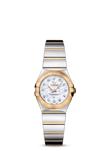 Omega Constellation Quartz 24 Polished Stainless Steel / Yellow Gold / MOP